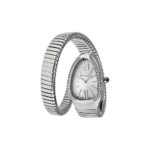 Bvlgari Serpenti Ladies Silver Face Diamond Watch SP35C6SDS.1T