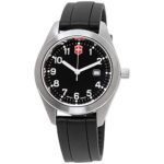 Victorinox Garrison Black Dial Silicone Strap Ladies Watch 26033CB