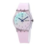 Swatch Unisex Adult Analogue Quartz Watch with Silicone Strap GE714