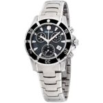 Wenger Women’s 70746 Sport Elegance Chrono Black Dial Steel Bracelet Watch