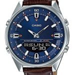 Casio AMW830L-2AV Men’s Leather Band Blue Dial Analog Digital Telememo 30 Watch