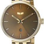 Vestal Unisex ROS3M005 Roosevelt Metal Analog Display Quartz Gold Watch