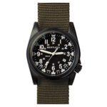 Bertucci A-5S Ballista Illuminated Men’s Heavy-Duty Defender Olive Nylon Band Black Quartz Dial Watch