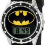 Batman Kids’ BAT4045 “Batman” Watch with Black Rubber Band