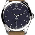 Reloj armand nicolet lb6 a134aaa-bu-pk2140ca mecánico Manual Mens Analog Watch with Leather Bracelet A134AAA-BU-PK2140CA