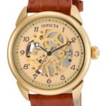 Invicta Men’s 17188 Specialty Skeletonized Mechanical Hand-Wind Watch with Embossed-Leather Band