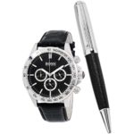 Hugo Boss Men’s 1513178 Black Leather Quartz Watch