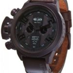 Welder by U-Boat K24 Chronograph Brown Ion-Plated Steel Mens Strap Watch Calendar K24-3310