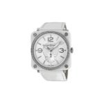 Bell & Ross Aviation Diamond White Ceramic Ladies Watch BRS-98-WCS