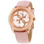 Guess G Twist Quartz Movement White Dial Ladies Watch W0895L6