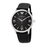 Emporio Armani Men’s Giovanni Watch, 43mm, Silver/Black, One Size