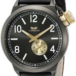 Vestal Unisex CTN3L14 Canteen Leather Analog Display Quartz Black Watch