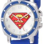 Superman Kids’ SUP9012 “Superman” Logo Watch with Rubber Band