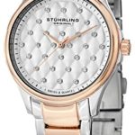 Stuhrling Original Women’s 567.03 Vogue Swiss Quartz Crystal Dial Two Tone Rose Watch