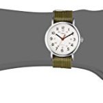 Timex Unisex T2N651 Weekender 38mm Olive Nylon Slip-Thru Strap Watch