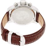Invicta Men’s 3328 Force Collection Stainless Steel Left-Handed Watch with Leather Band, Brown/Blue Dial