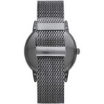 Emporio Armani Men’s Japanese-Quartz Watch with Stainless-Steel Strap, Grey, 22 (Model: AR11053)
