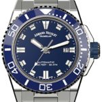 Armand Nicolet Men’s Diver Automatic Watch with Stainless Steel Bracelet A480AGU-BU-MA4480AA