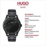 HUGO by Hugo Boss Men’s Quartz Watch with Stainless Steel Strap, Black, 17.9 (Model: 1530040)