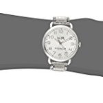 COACH Delancey 36mm Etched Bracelet Watch White Sunray/Stainless Steel One Size