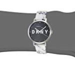 DKNY Women The Modernist Quartz Leather Gray White with Black White Dial Watch NY2714