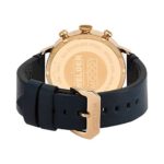 Welder Moody Blue Leather Dual Time Rose Gold-Tone Watch with Date 42mm