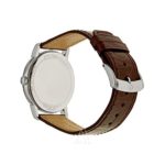 Baume and Mercier Classima Silver Dial Brown Leather Ladies Watch MOA10147