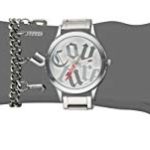 Juicy Couture Black Label Women’s Silver-Tone Watch with Swarovski Crystal Accented Charm Bracelet, JC/1147SVST