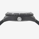 Nautica Men’s Ibiza Stainless Steel Quartz Watch with Silicone Strap, Black, 22 (Model: NAPIBZ007)