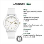 Lacoste Women’s ‘Ladies 12.12’ Quartz Resin and Silicone Watch, Color:Pink (Model: 2000957)