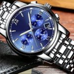 Watch,Mens Watches,Full Steel Quartz Analog Wrist Watch Men Luxury Waterproof Date Business Watch