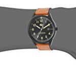 Lacoste Men’s Black PVD/IP Quartz Watch with Leather Strap, Brown, 20 (Model: 2011021)