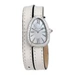 Bvlgari Serpenti White Mother of Pearl Dial Ladies Double Leather Watch 102781