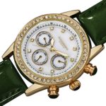 Akribos XXIV Women’s AK556 Dazzling Swiss Multifunction Strap Watch (Green)