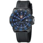 Luminox Mens Watch Evo Navy Seals Colormark Black Blue (XS.3053 Series) – 200 Meter Water Resistant Day Date Indication Lightweight Carbon Case