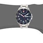 Victorinox Fieldforce Analog Quartz Watch with Stainless Steel Strap, Metallic, 18 (Model: 241851)