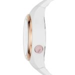 Kate Spade New York Women’s Rumsey Quartz Watch with Polyurethane Strap, White, 12 (Model: KSW1685)