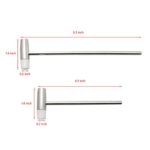 Ruiwaer 2pcs Dual Head Small Hammers Double face Jewelry Mallet Hammers Jewelry Maintenance Tools Watch Repair Tool Jewelry Hand Tool (1 x 16cm + 1 x 11cm)