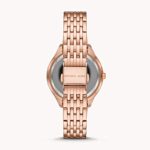 Michael Kors Women’s Mindy Three-Hand Rose Gold-Tone Alloy Watch MK7085