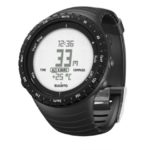 SUUNTO Core Regular Black Digital Display Quartz Watch, Black Elastomer Band, Round 49.1mm Case