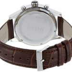 Hugo Boss Jet Silver / Brown Leather Analog Quartz Chronograph Men’s Watch 1513280