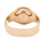 Calvin Klein Seamless Silver Dial Ladies Small Rose Gold-Tone Bangle Watch K8C2S616