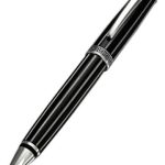 Xezo Incognito LeGrand Medium Ballpoint Pen, Hand-Enameled, Diamond-cut and Platinum Plated, Limited Edition of 250 Pieces (Incognito LG Black B)