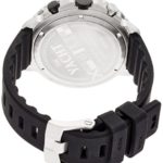 Vestal Men’s YATCS03 “Yacht” Stainless Steel Watch with Black Silicone Band