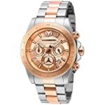 TechnoMarine Men’s Manta Ray Quartz Watch with Stainless Strap, Steel, Rose Gold, 22 (Model: TM-219007)