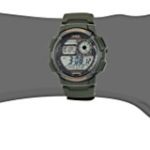 Casio Men’s ’10-Year Battery’ Quartz Resin Watch, Color:Green (Model: AE1000W-3AV)
