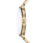 Michael Kors Women’s Bridgette Watch Analog-Quartz Stainless-Steel Strap, Gold, 14 (Model: MK3792)