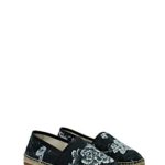 Dolce & Gabbana Men’s Roses Floral Print Cotton Espadrille Loafers Slip-On Shoes, Multi-Color, 8