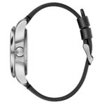 Victorinox Men’s I.N.O.X. Stainless Steel Swiss-Quartz Watch with Leather Calfskin Strap, Black, 20 (Model: 241737.1)