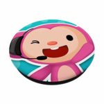 Qkids Teacher Momo Monkey PopSockets PopGrip: Swappable Grip for Phones & Tablets